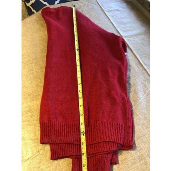 FOREVER 21 Red LESS IS MORE crew Neck Pull Over Sweater Size M - Picture 10 of 11